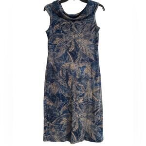 Lauren Ralph Lauren Floral‎ Knit Shoulder Tube Dress Size Medium